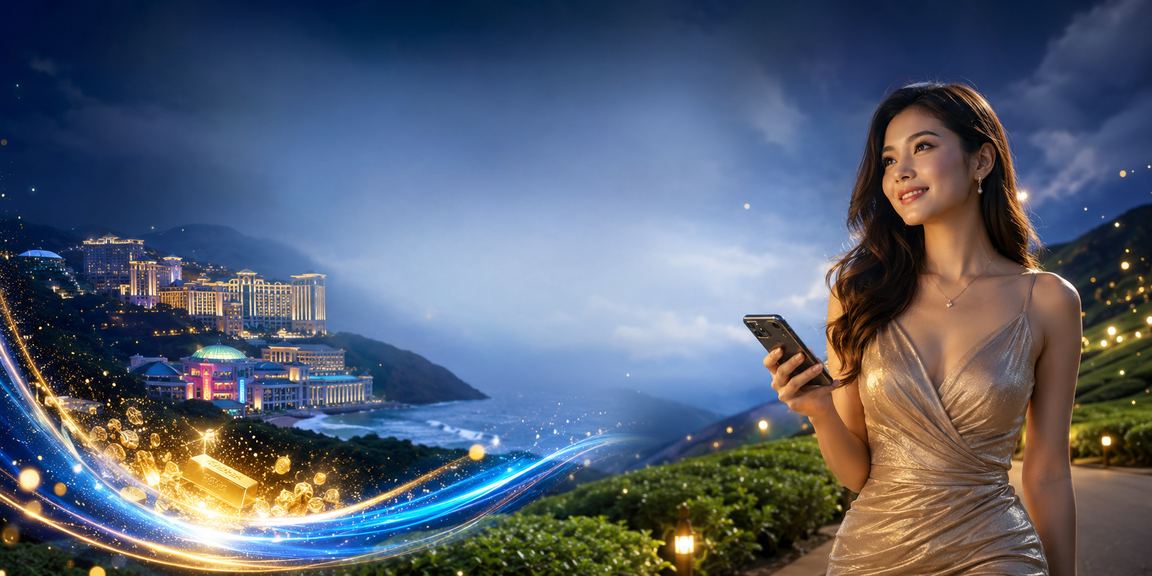 Pemain srk450rr menggunakan telefon mudah alih untuk bermain kasino di Genting Highlands Malaysia